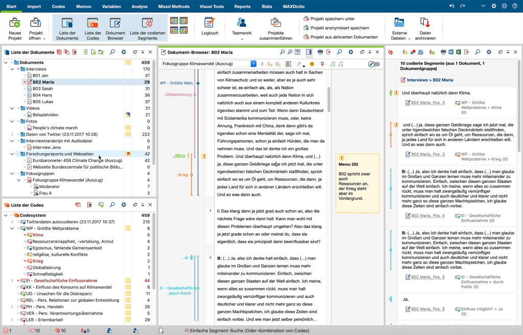 Maxqda Die 1 Software Fur Qualitative Datenanalyse Mixed Methods